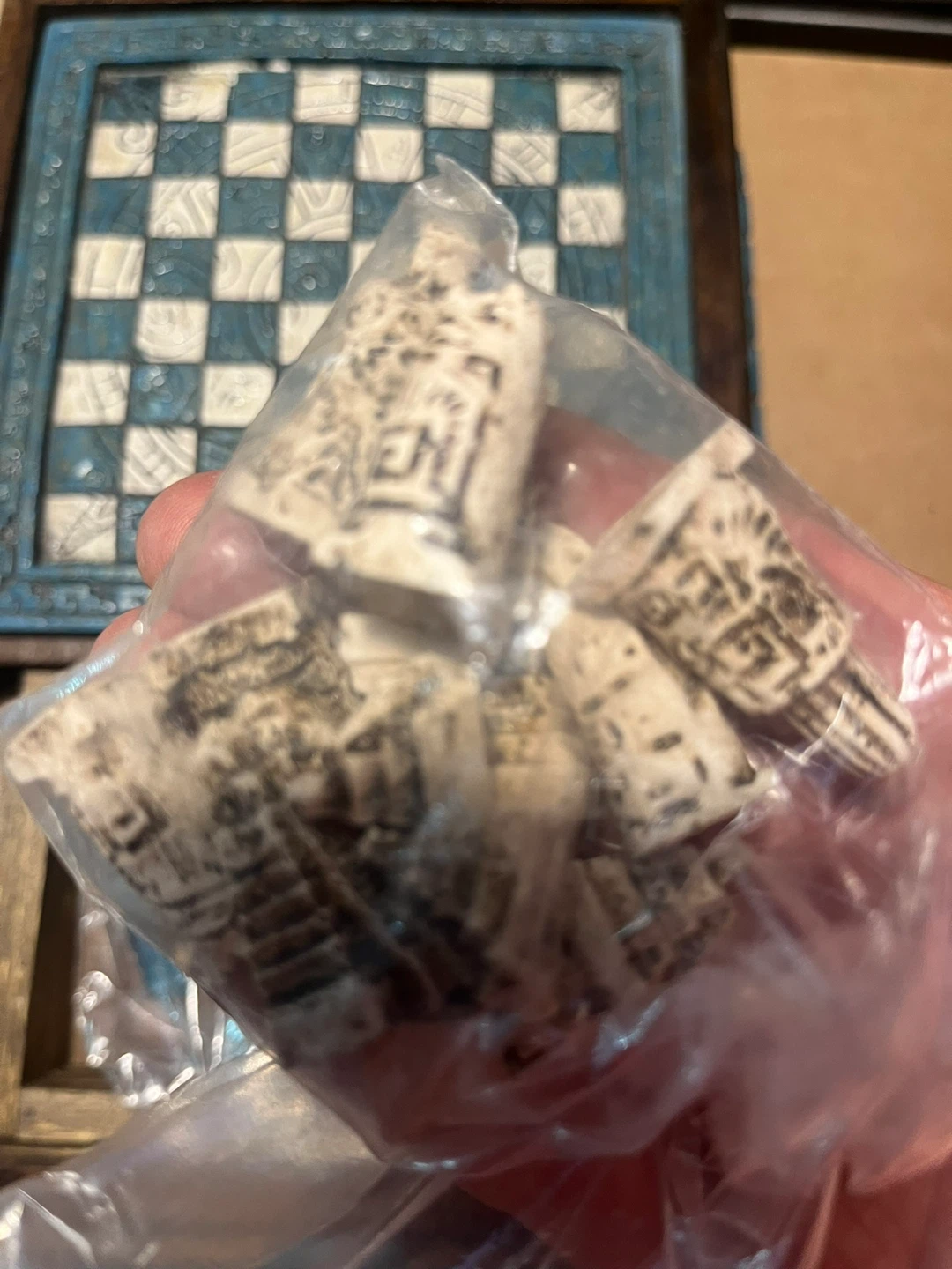 Wooden Decorative Chess Set with Drawer - photo 2