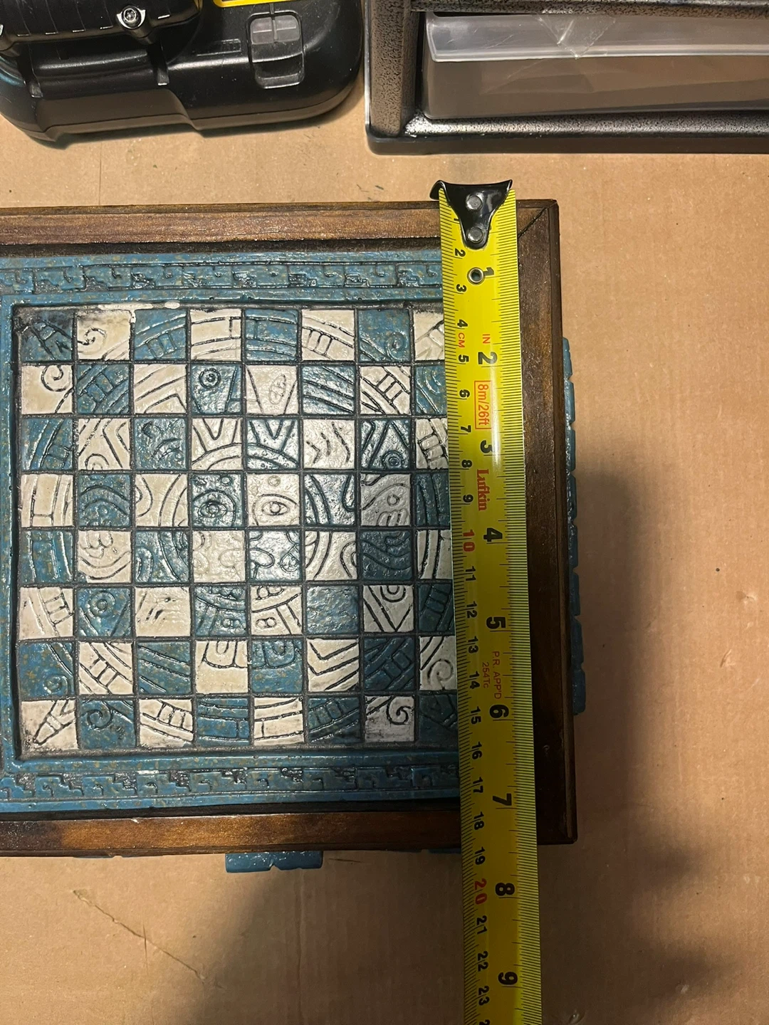 Wooden Decorative Chess Set with Drawer - photo 4