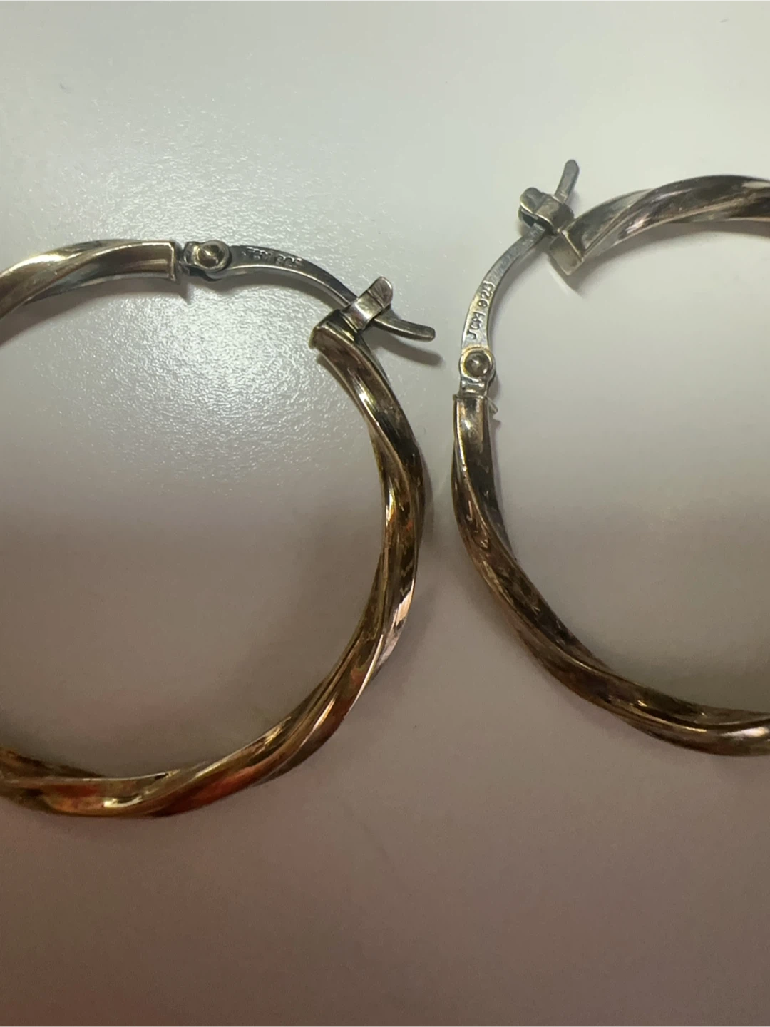 Sterling Silver Twisted Hoop Earrings - photo 2
