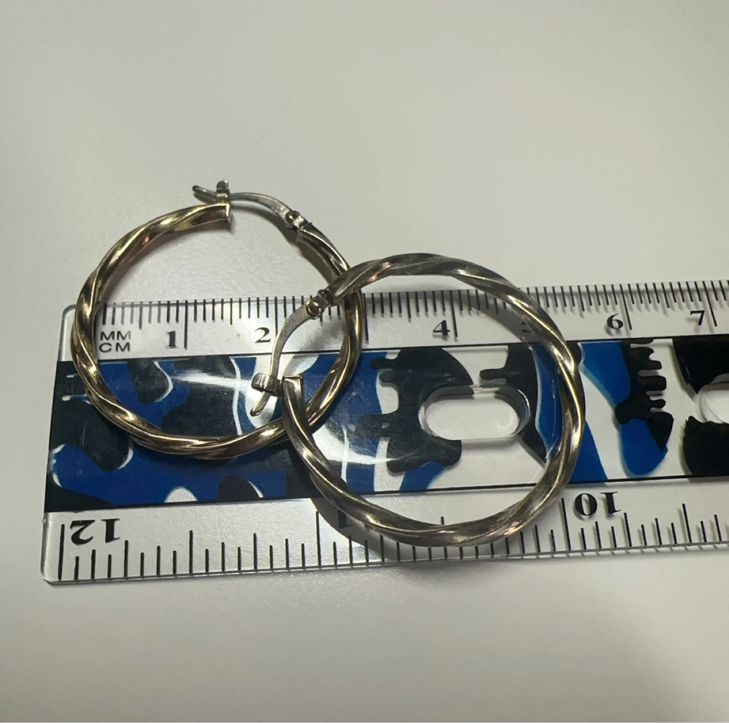 Sterling Silver Twisted Hoop Earrings - photo 3
