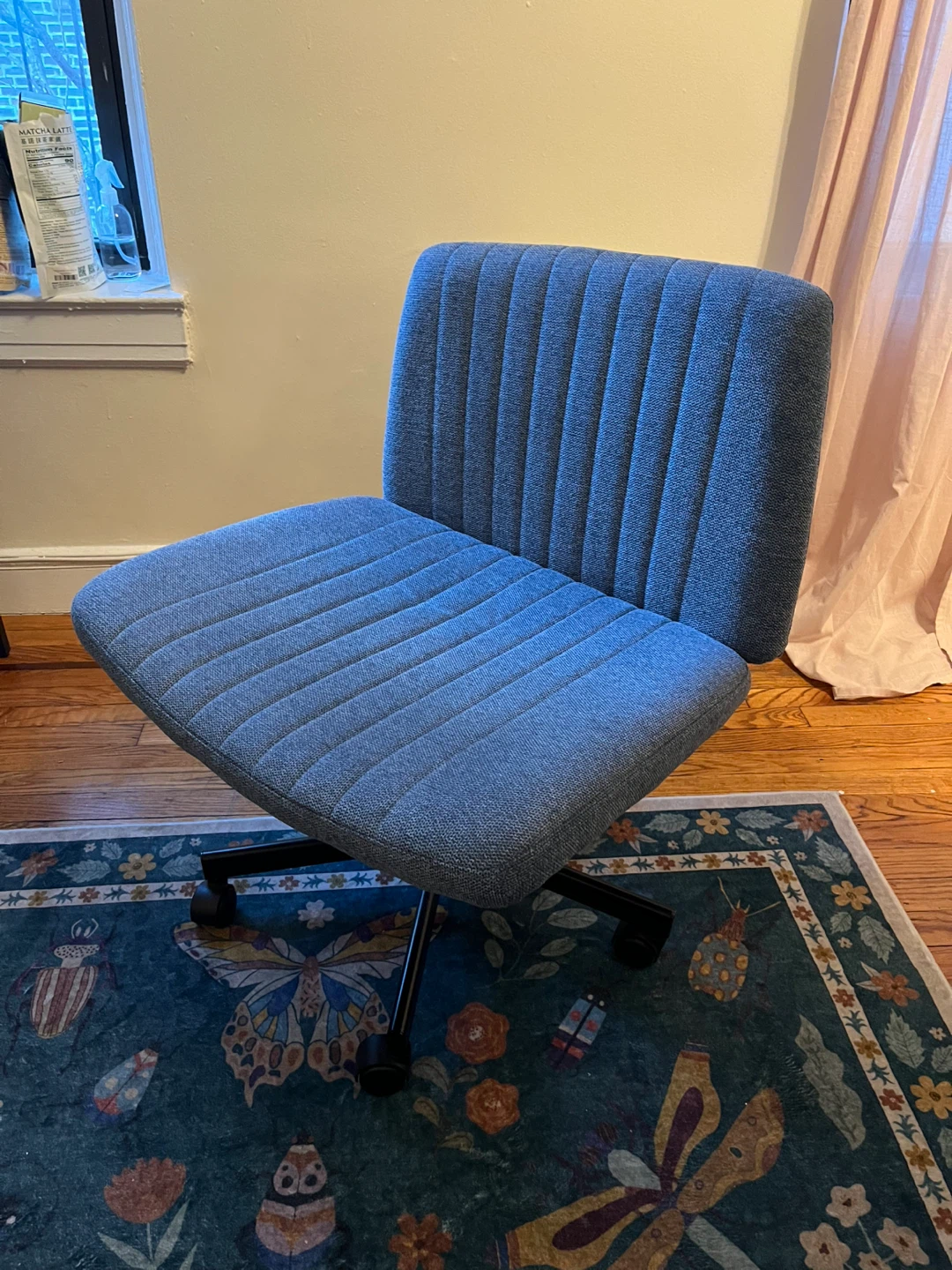 Blue Fabric Office Chair