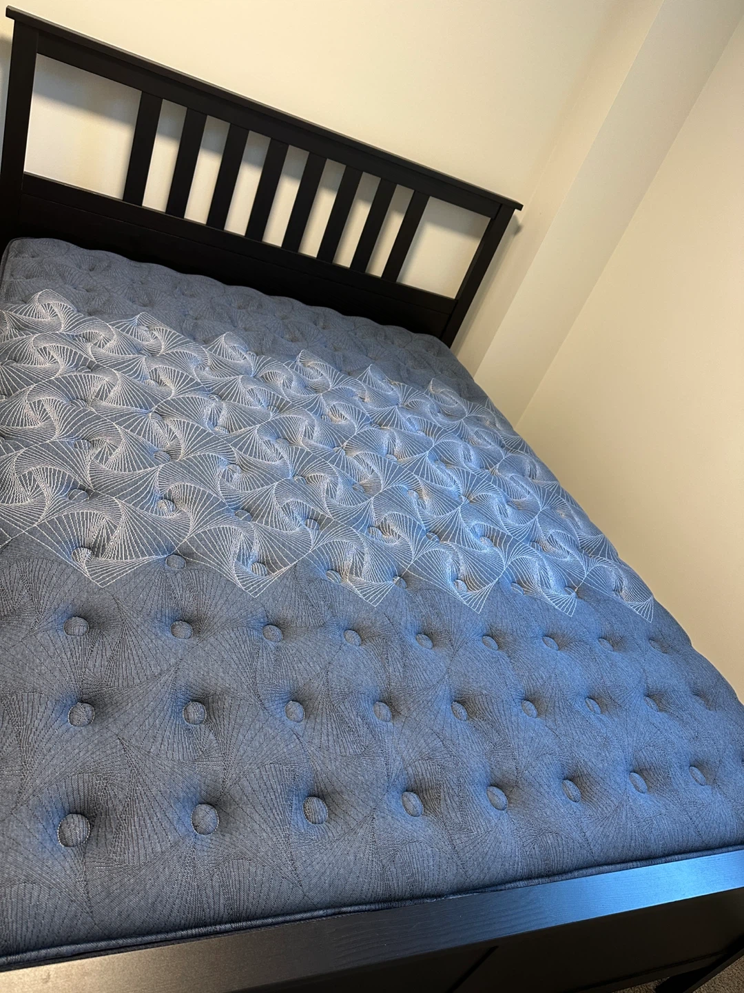 IKEA Queen Bed frame + Serta Mattress – Like New - photo 2