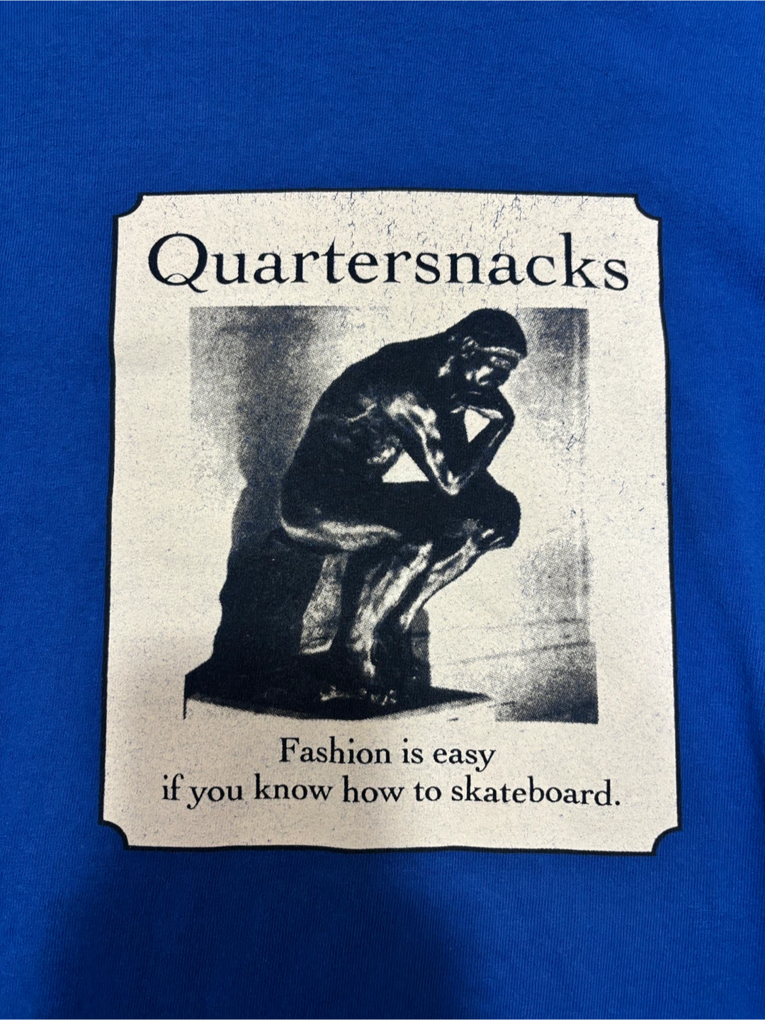 Quartersnacks Blue T-Shirt (Large) - photo 2