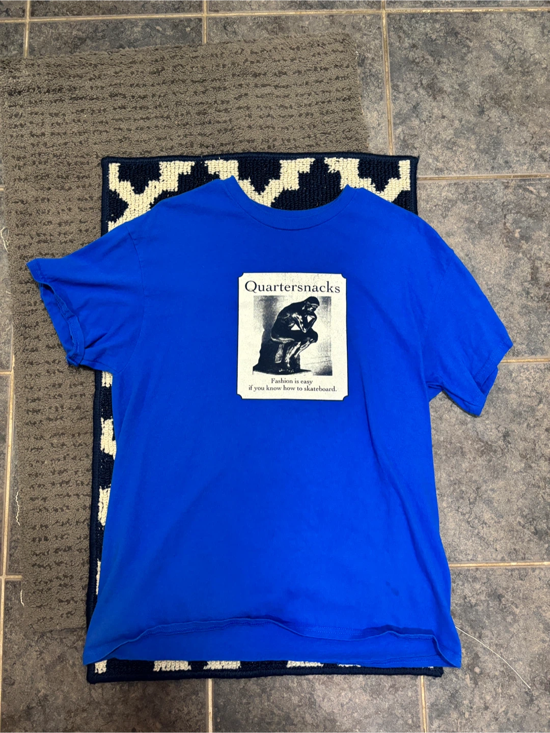 Quartersnacks Blue T-Shirt (Large)