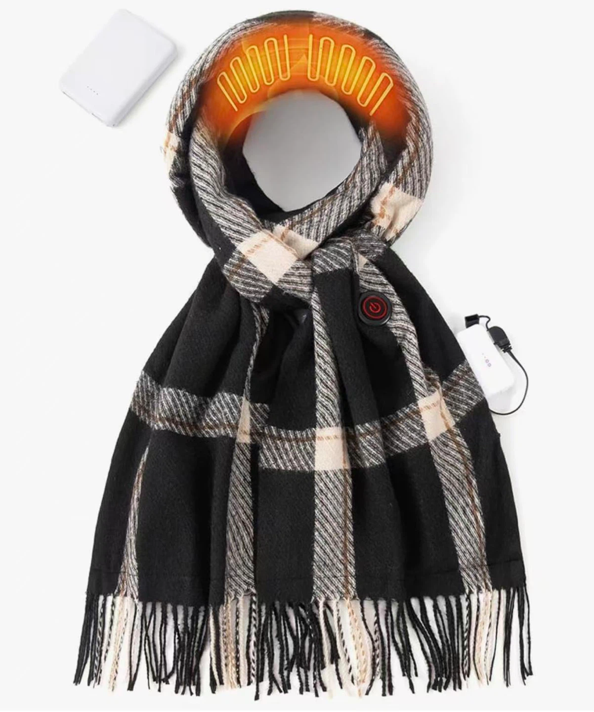 Soft Heated Scarf with 5000mAh Battery Pack