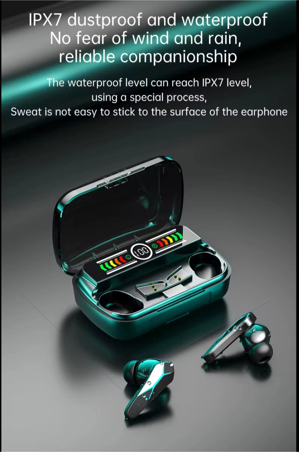 M12 Wireless Earbuds V5.3 with Charging Case - photo 3
