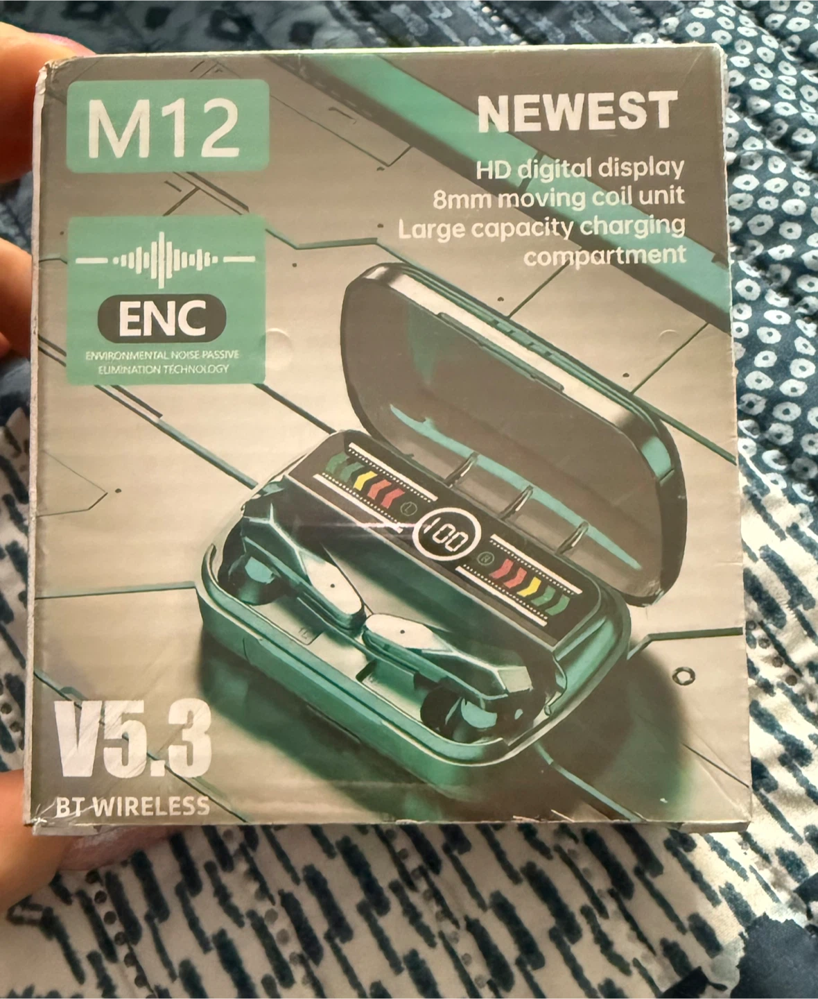 M12 Wireless Earbuds V5.3 with Charging Case - photo 4