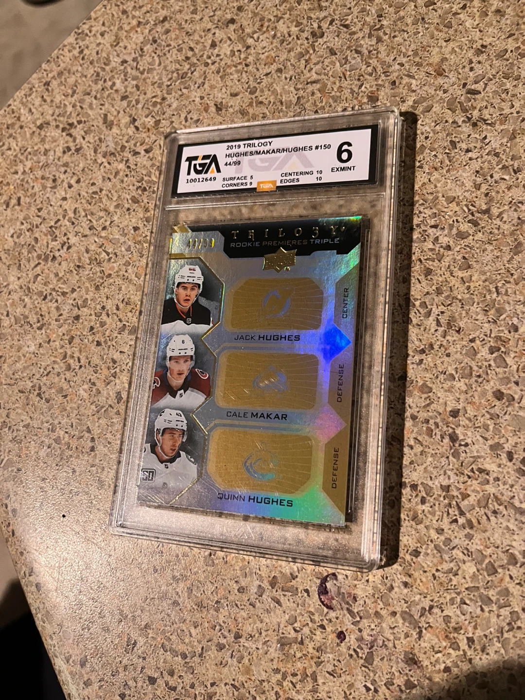 2019 Trilogy Hockey Rookie Card - Hughes/Makar/Hughes #150 - photo 5