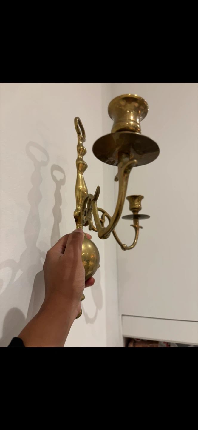 Brass Taper Candle Holder - photo 4