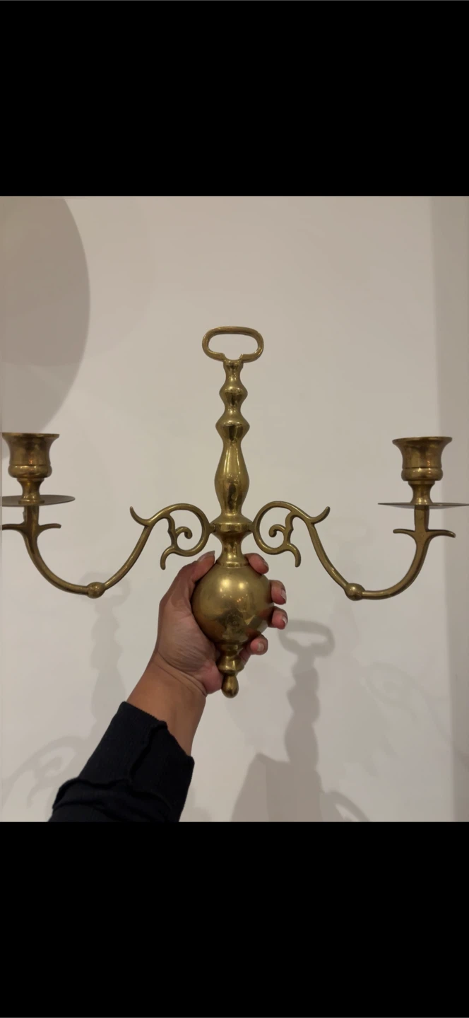 Brass Taper Candle Holder - photo 3