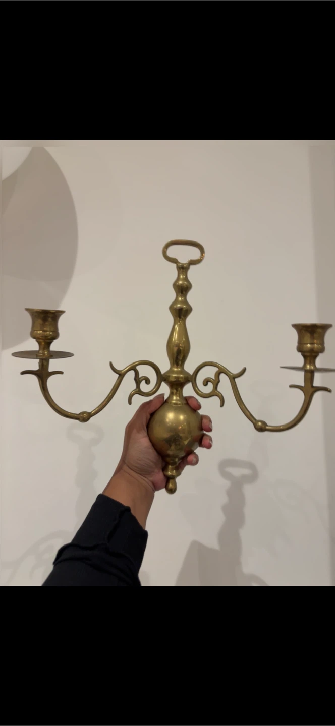 Brass Taper Candle Holder - photo 2