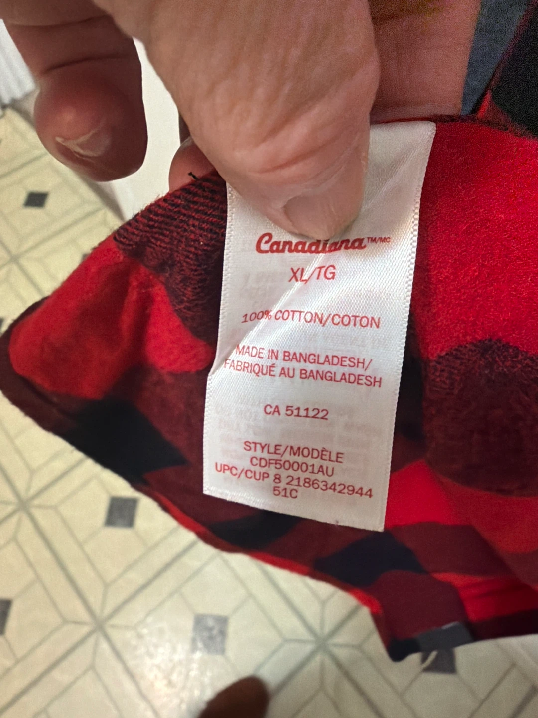 Canadiana Red and Black Plaid Flannel Shirt - XL - photo 3