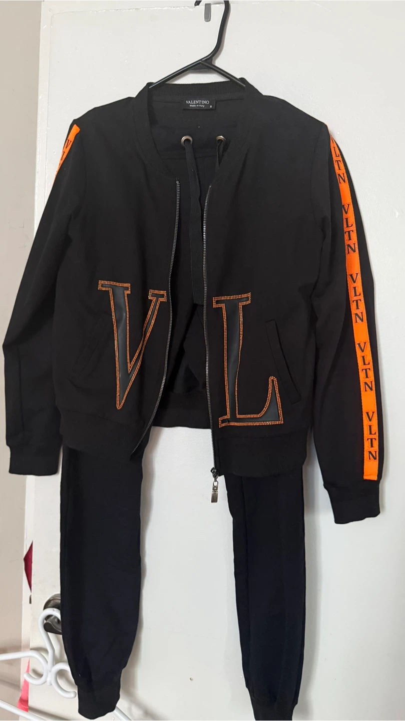 Valentino Black Tracksuit Set