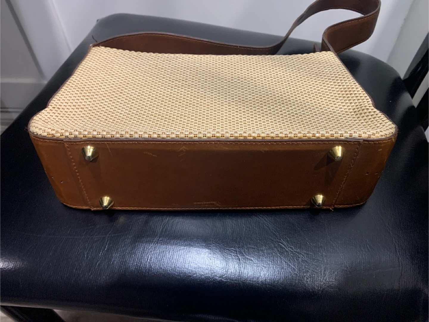Landau Collection Straw and Leather Handbag - photo 3
