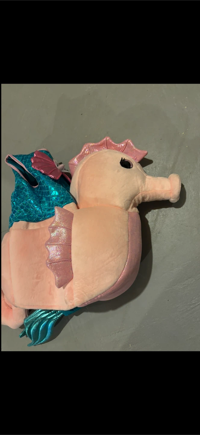 Pink Seahorse Plush Costume