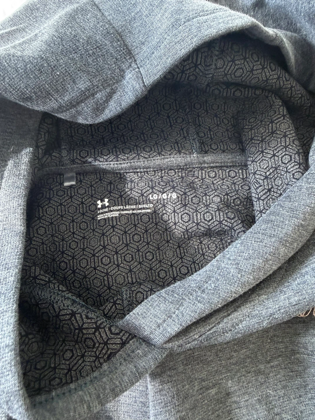 Under Armour Hoodie – Grey – Size Large-Brand New - photo 4