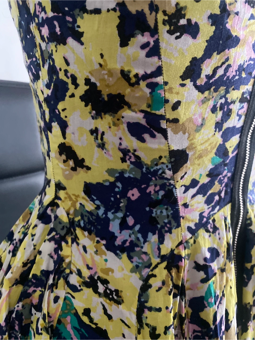 Multicoloured floral fit and flare dress - photo 4