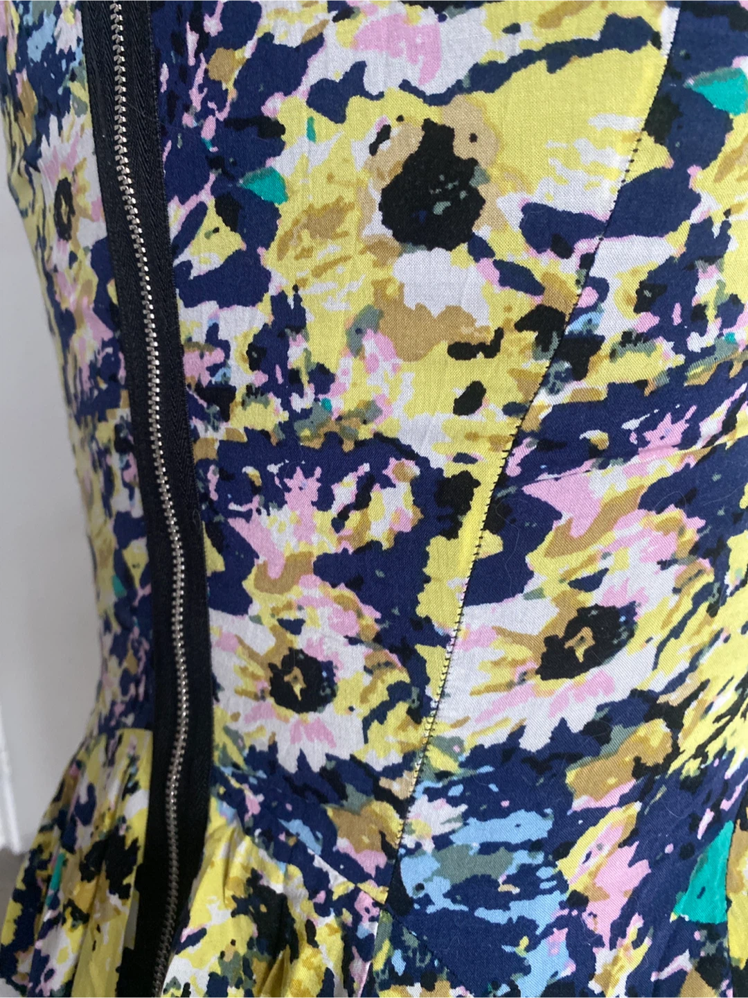 Multicoloured floral fit and flare dress - photo 3