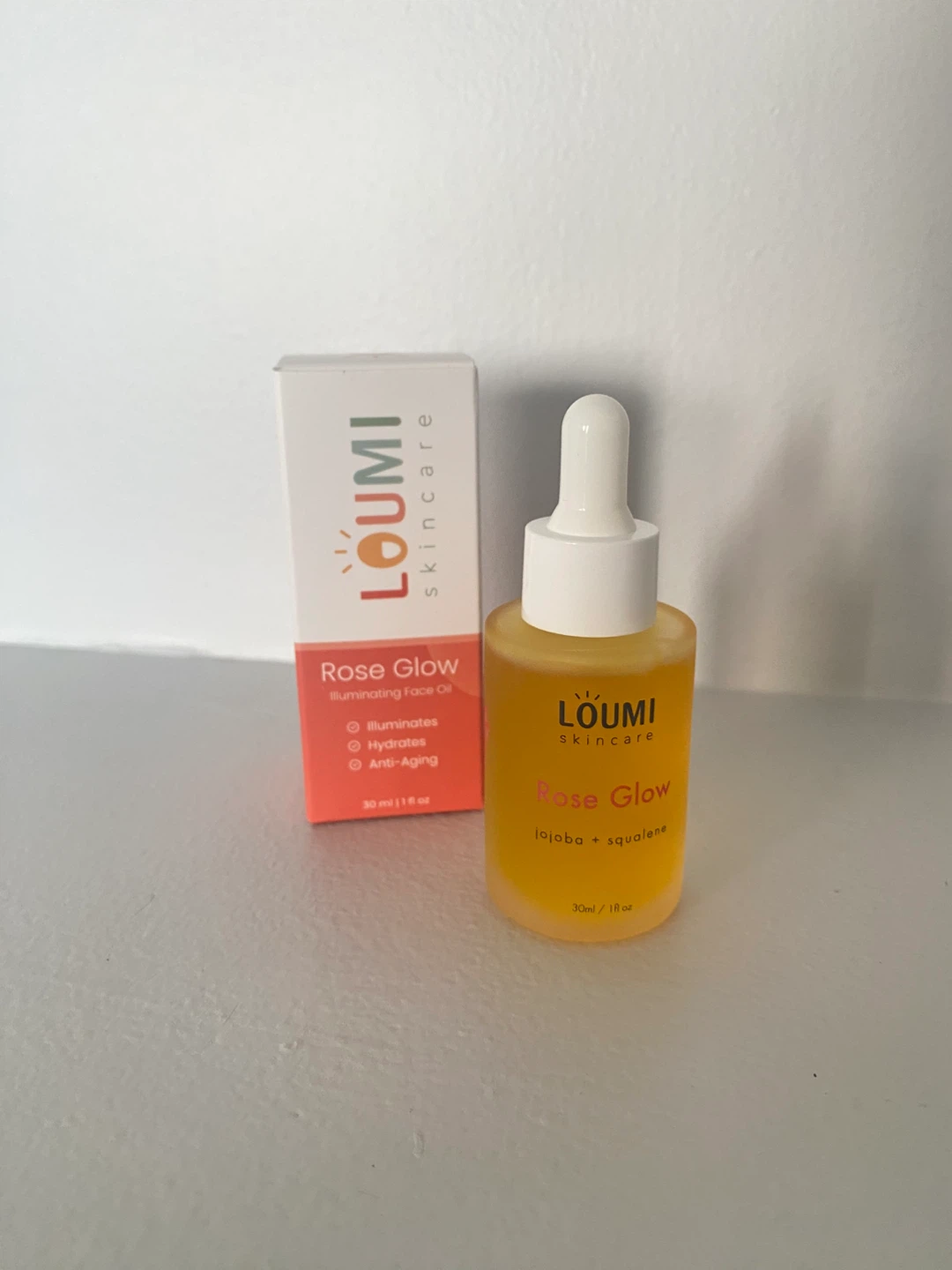 LOUmi Skincare Rose Glow Illuminating Face Oil 30ml