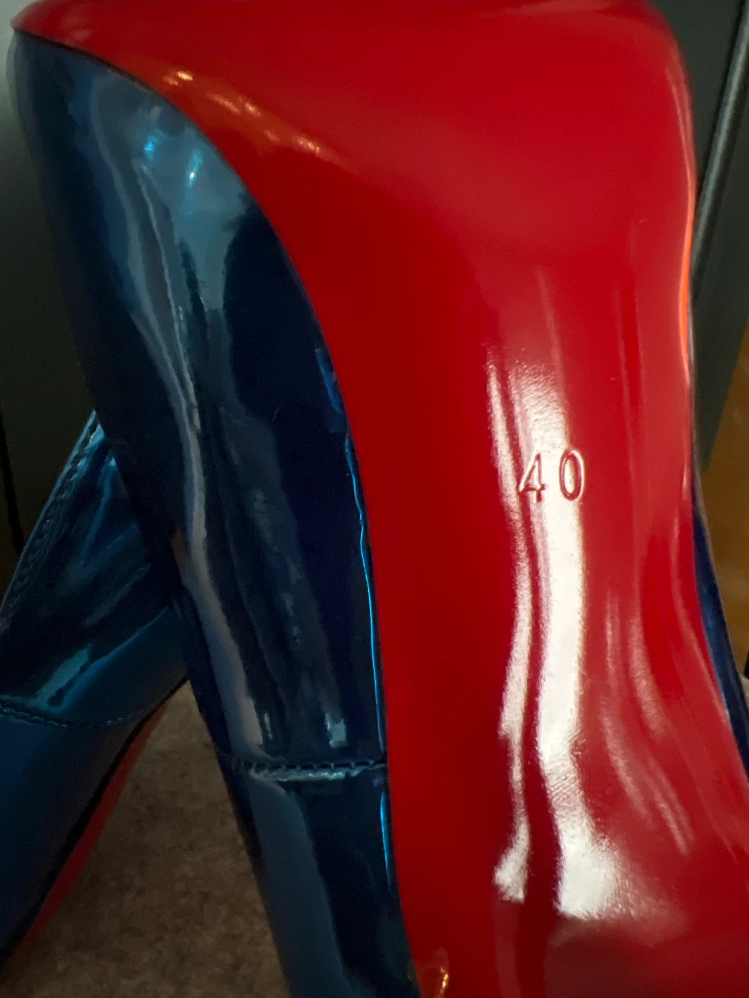 Blue Stiletto Heels Size 40 - photo 4
