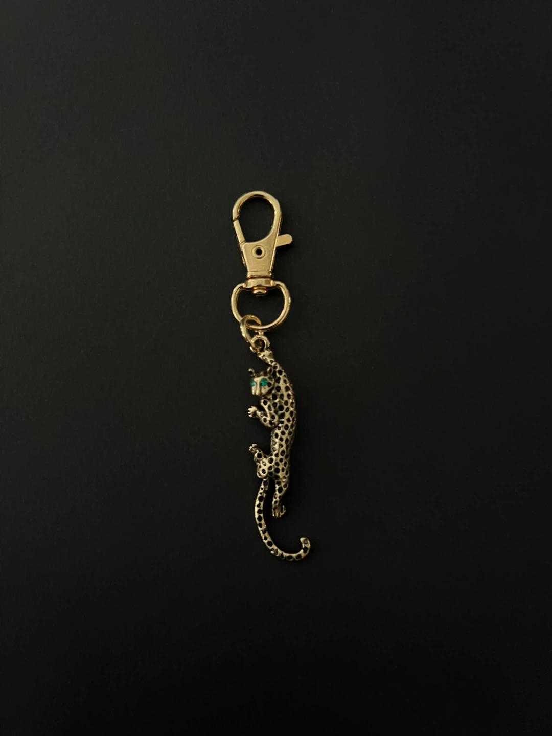 Leopard Keychain Charm with Clasp