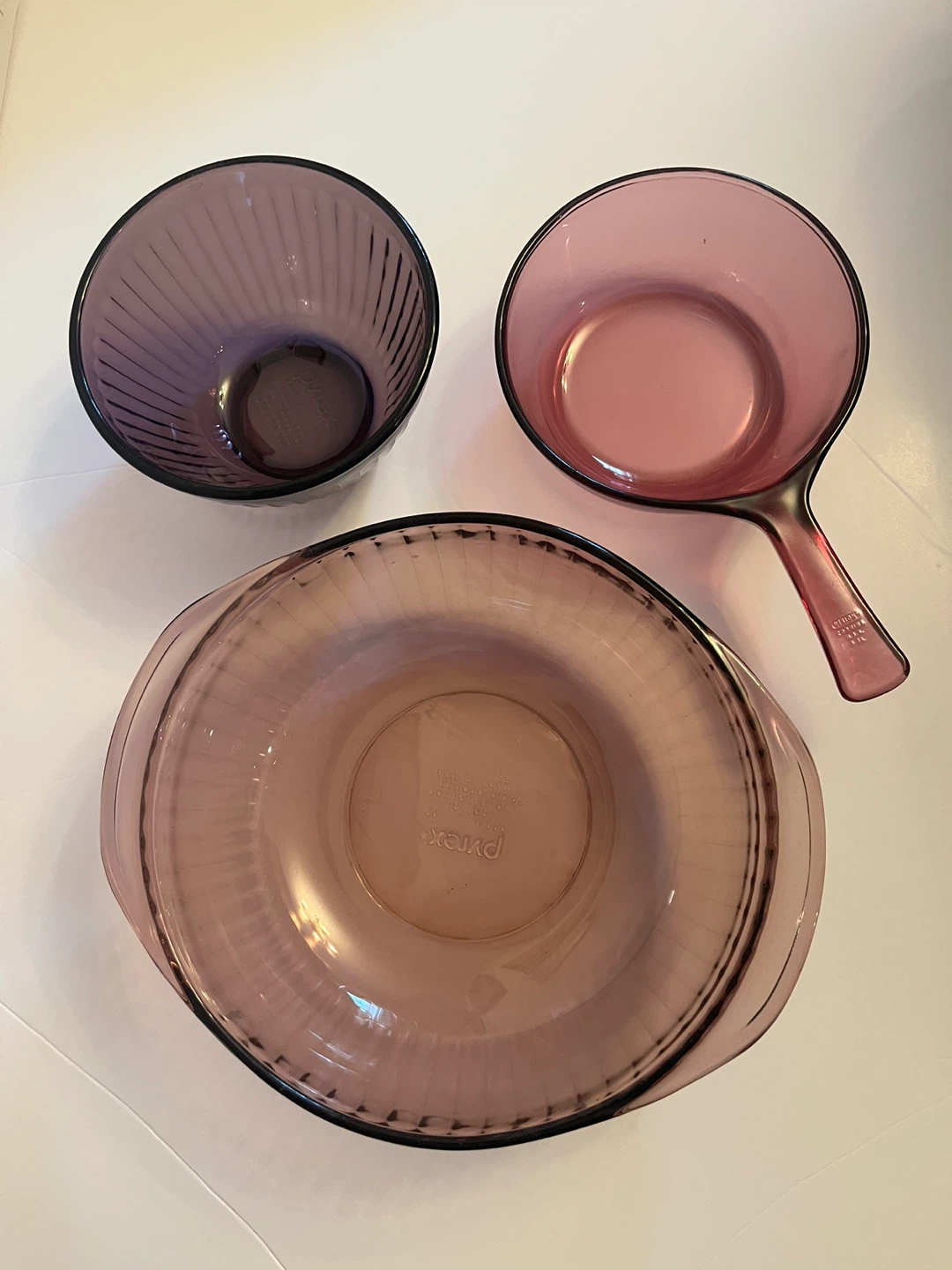 Vintage Pyrex Amethyst Mixing Bowls