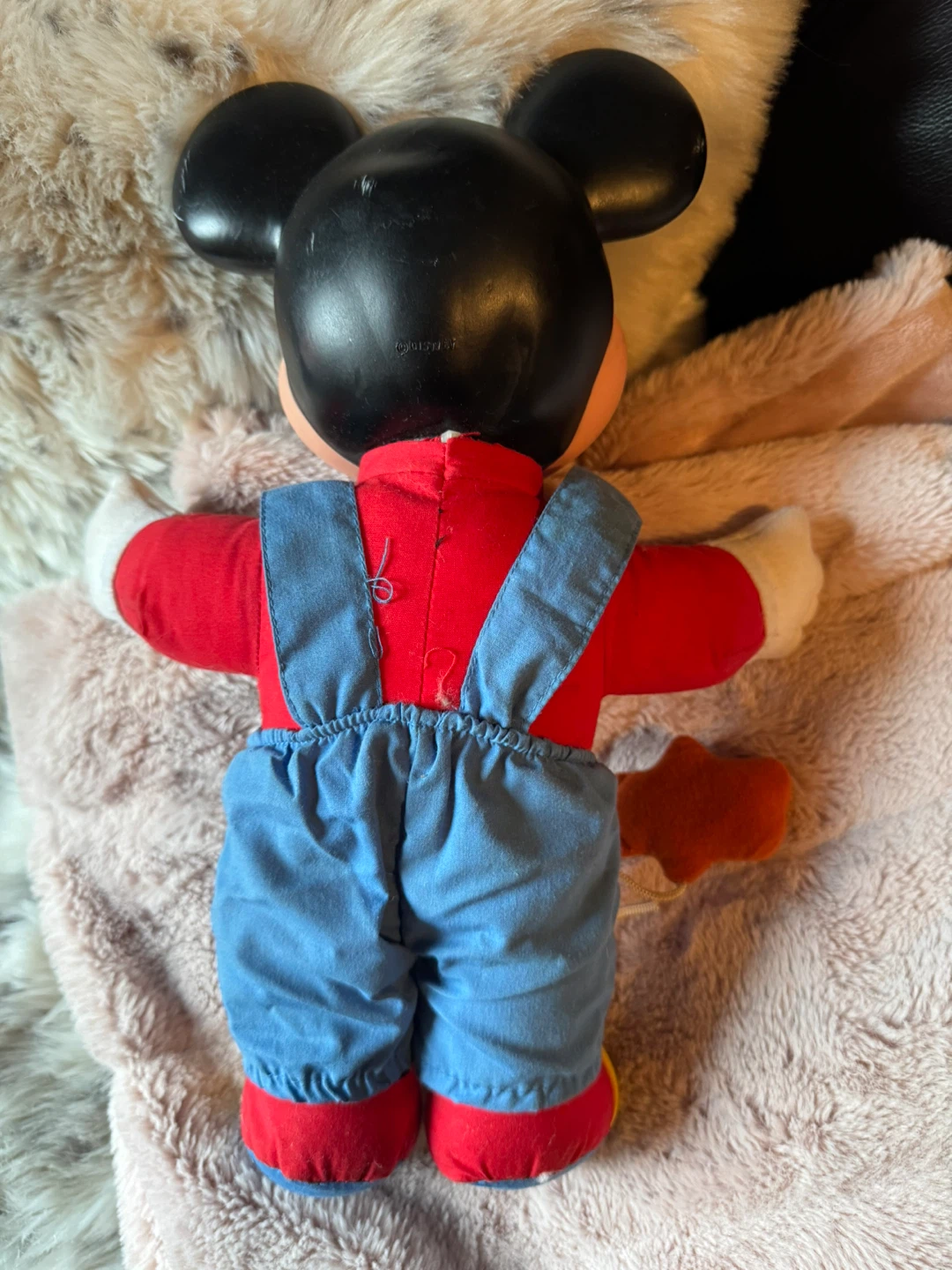 Vintage Disney Mickey Mouse Plush Toy with Overalls - photo 2