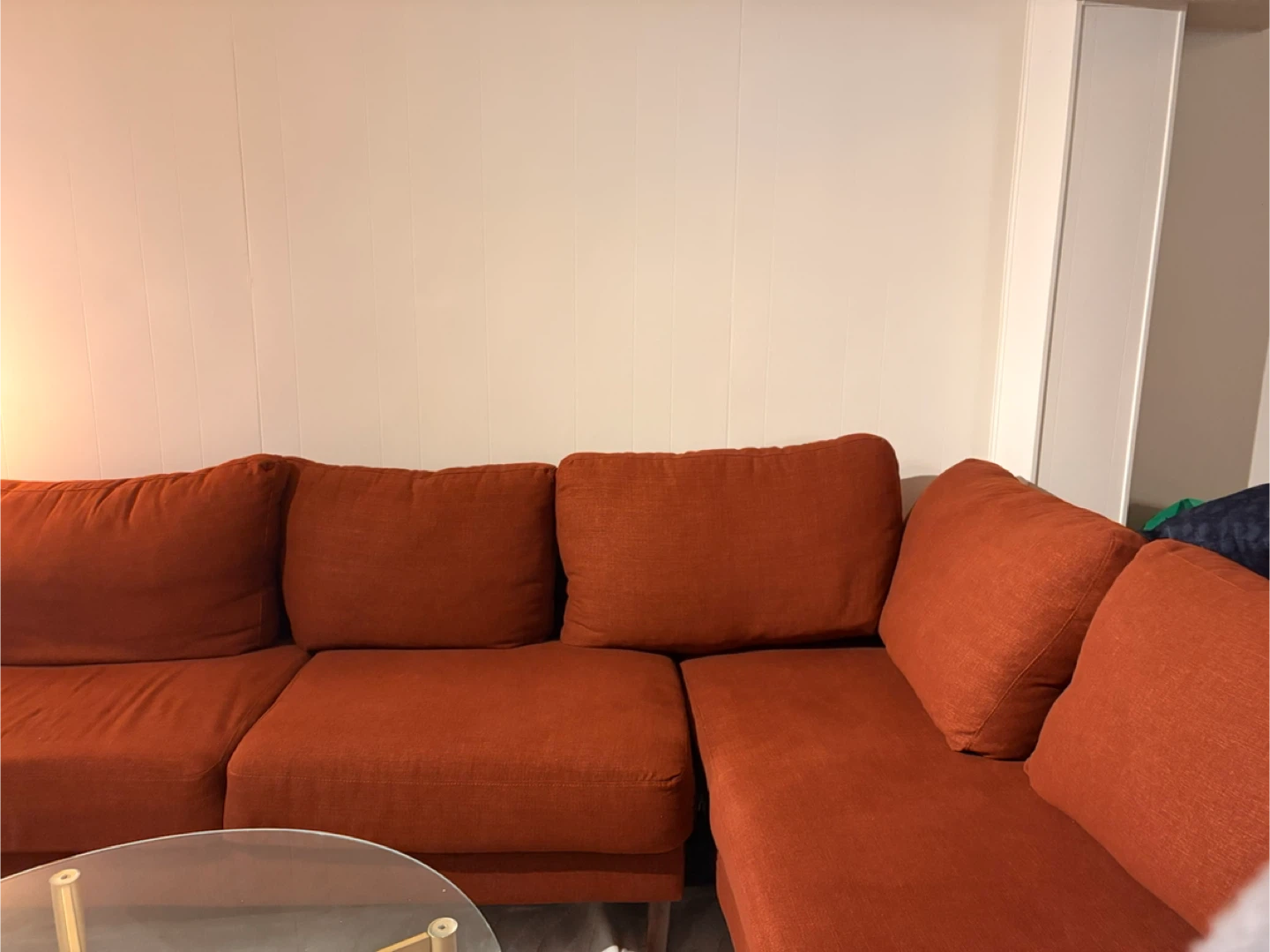 Orange Sectional Sofa - photo 2