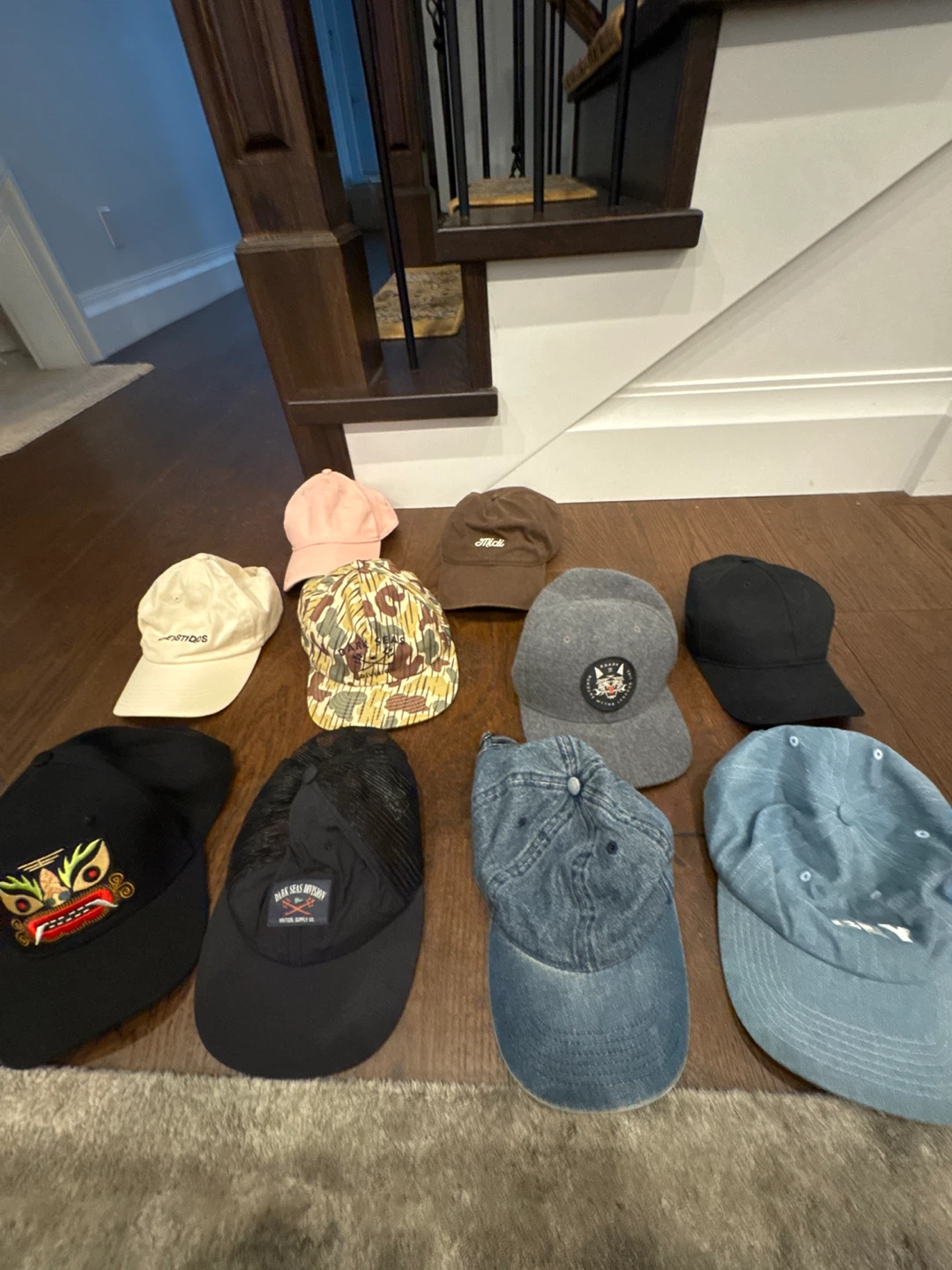 Stylish caps.