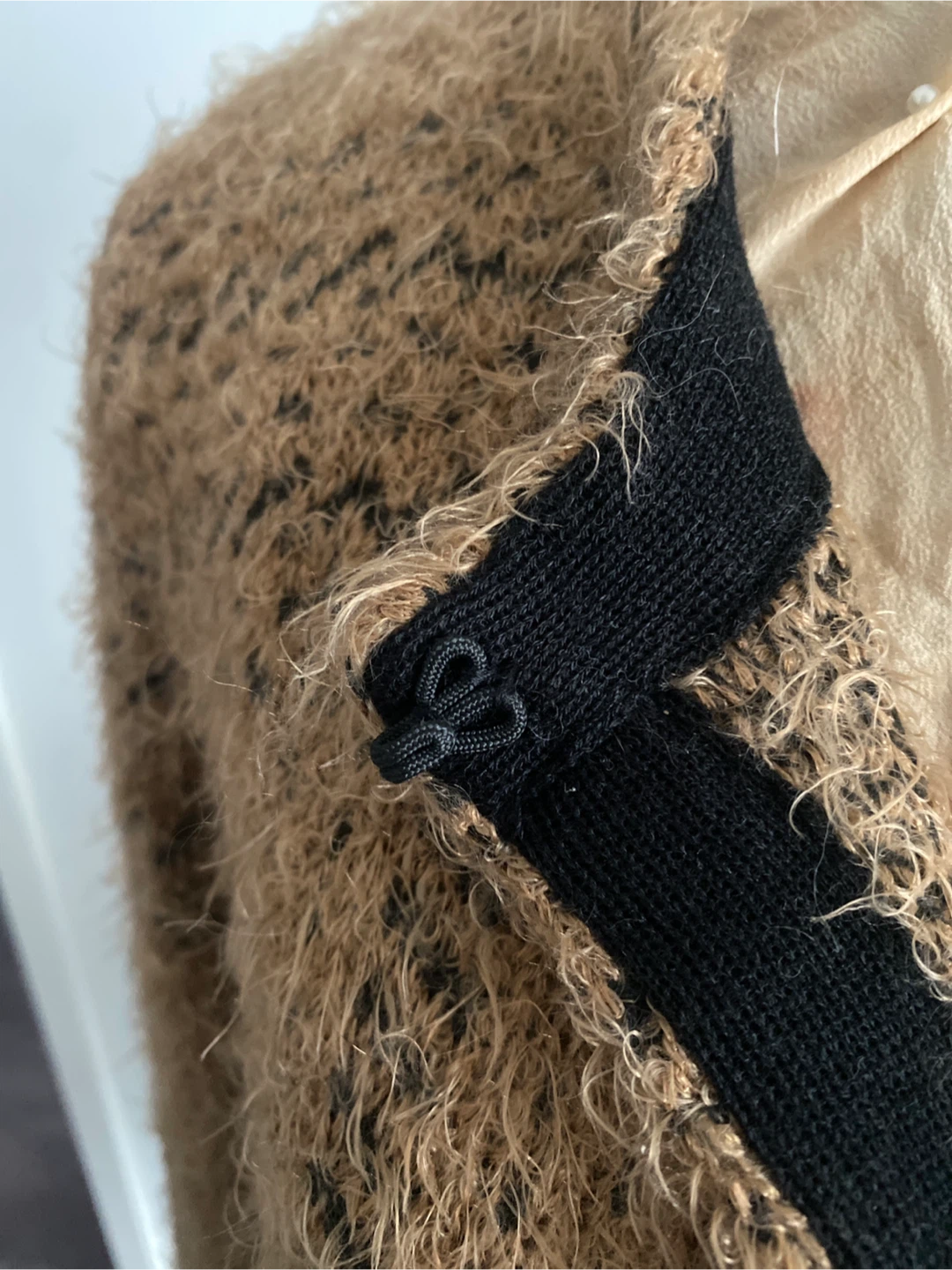 Mohair-like open long cardigan - photo 3