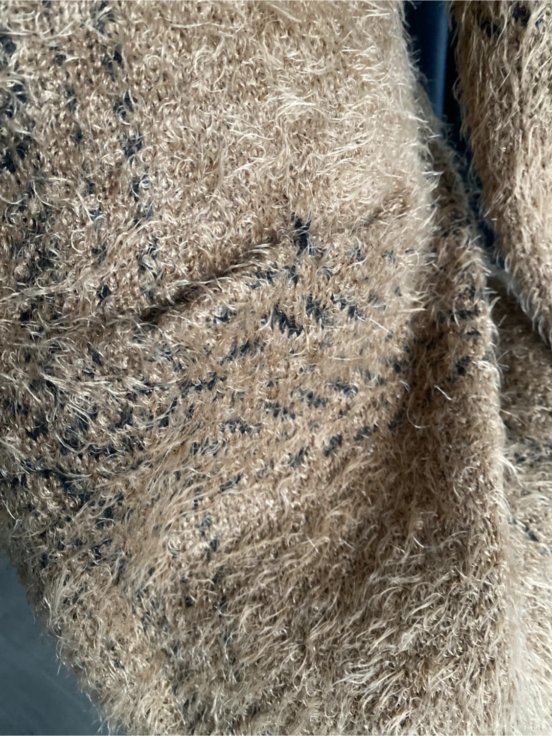 Mohair-like open long cardigan - photo 2