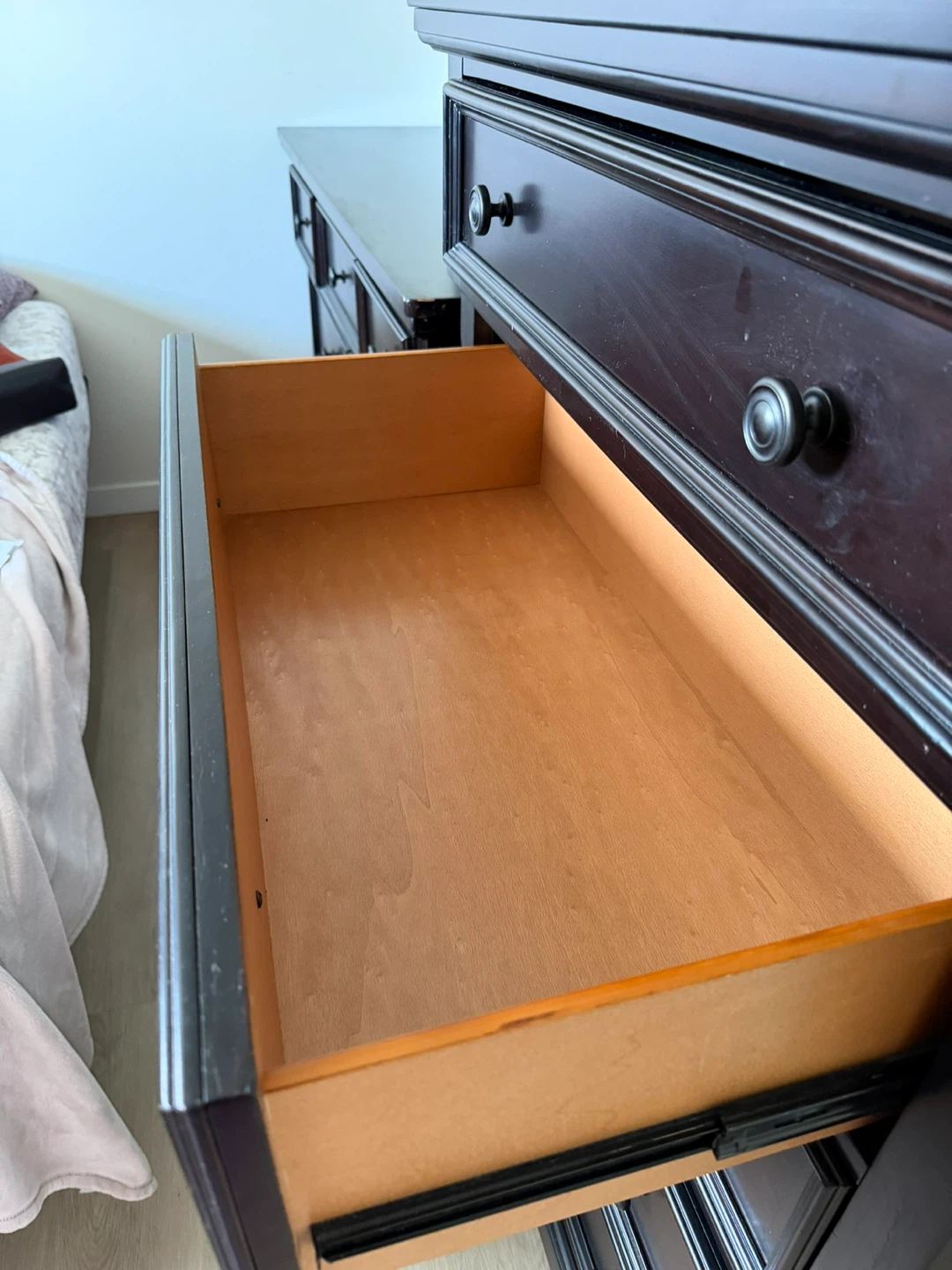 Dark Brown 5-Drawer Chest of Drawers - photo 4