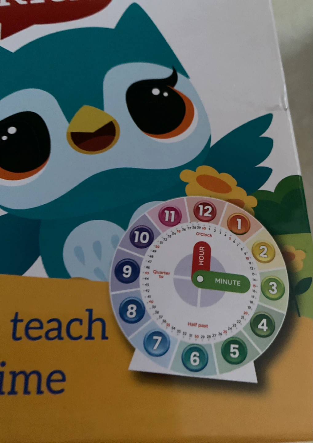 Clockwise Kids Wooden Learning Clock - photo 2