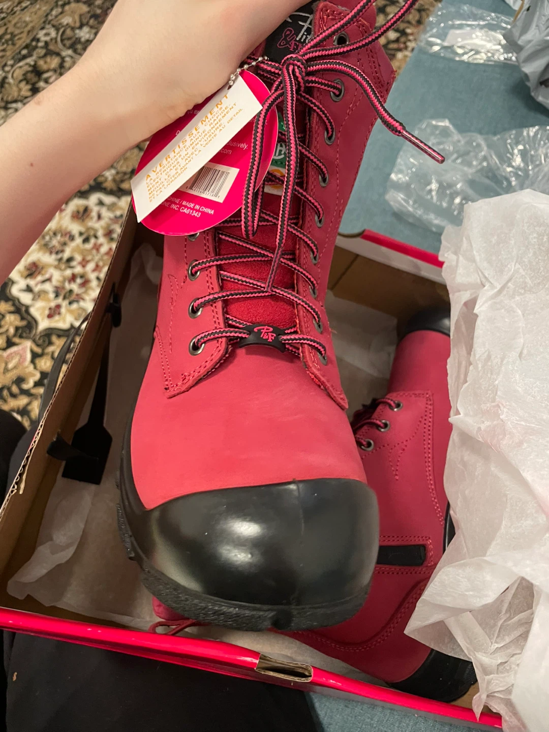 S558 | 9" Nubuck Leather Work Boots, Steel Toe Cap for Women - photo 3