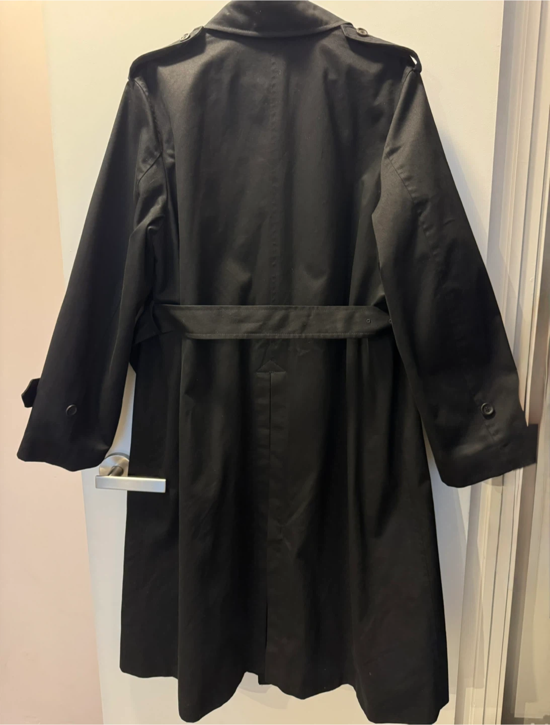 Uniqlo Women's Black Trench Coat:C - Size L - photo 3