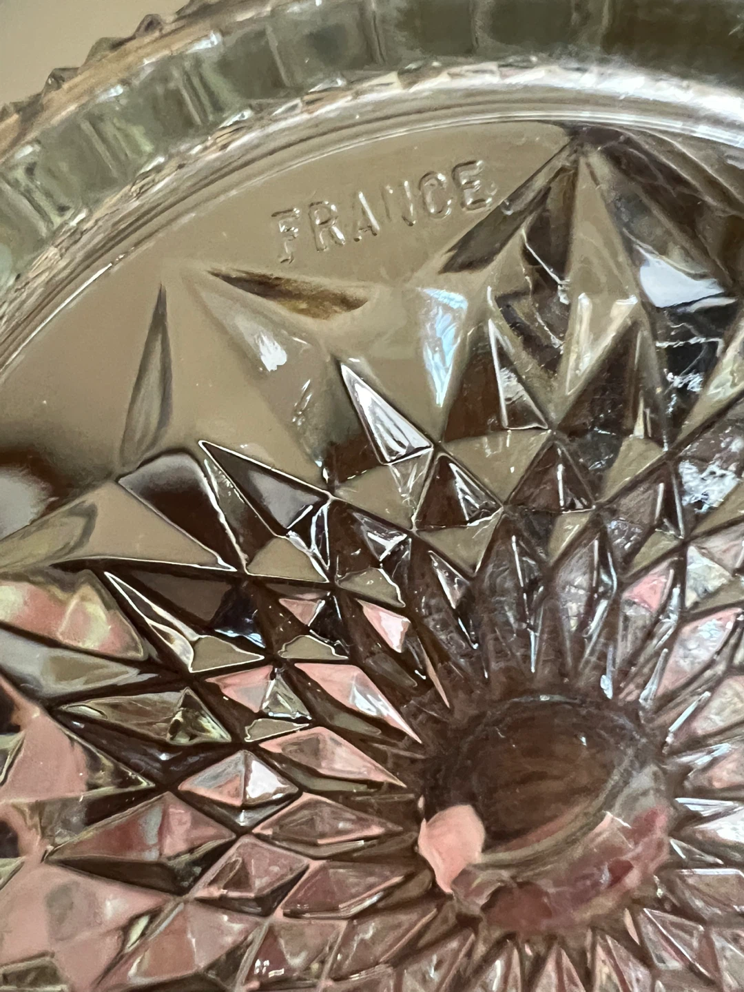 Vintage REIMS FRANCE Cut Crystal Basket - photo 5