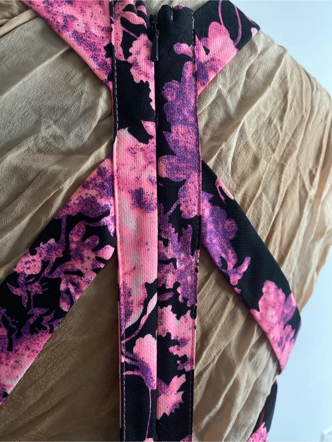 Ark & Co neon floral dress with cut out back - photo 3