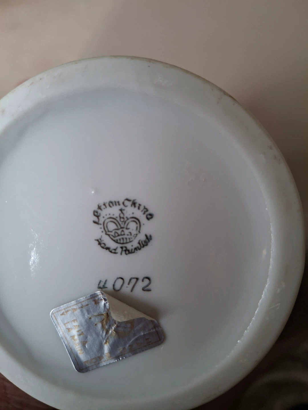 Vintage Lefton China hand painted vase - Heritage Rose design - photo 5