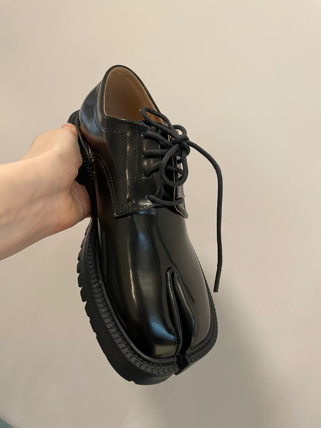 Lace Up Thick Heel Tabi Loafers | Raboesy