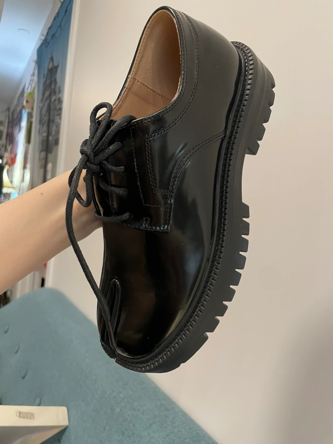 Lace Up Thick Heel Tabi Loafers | Raboesy - photo 4