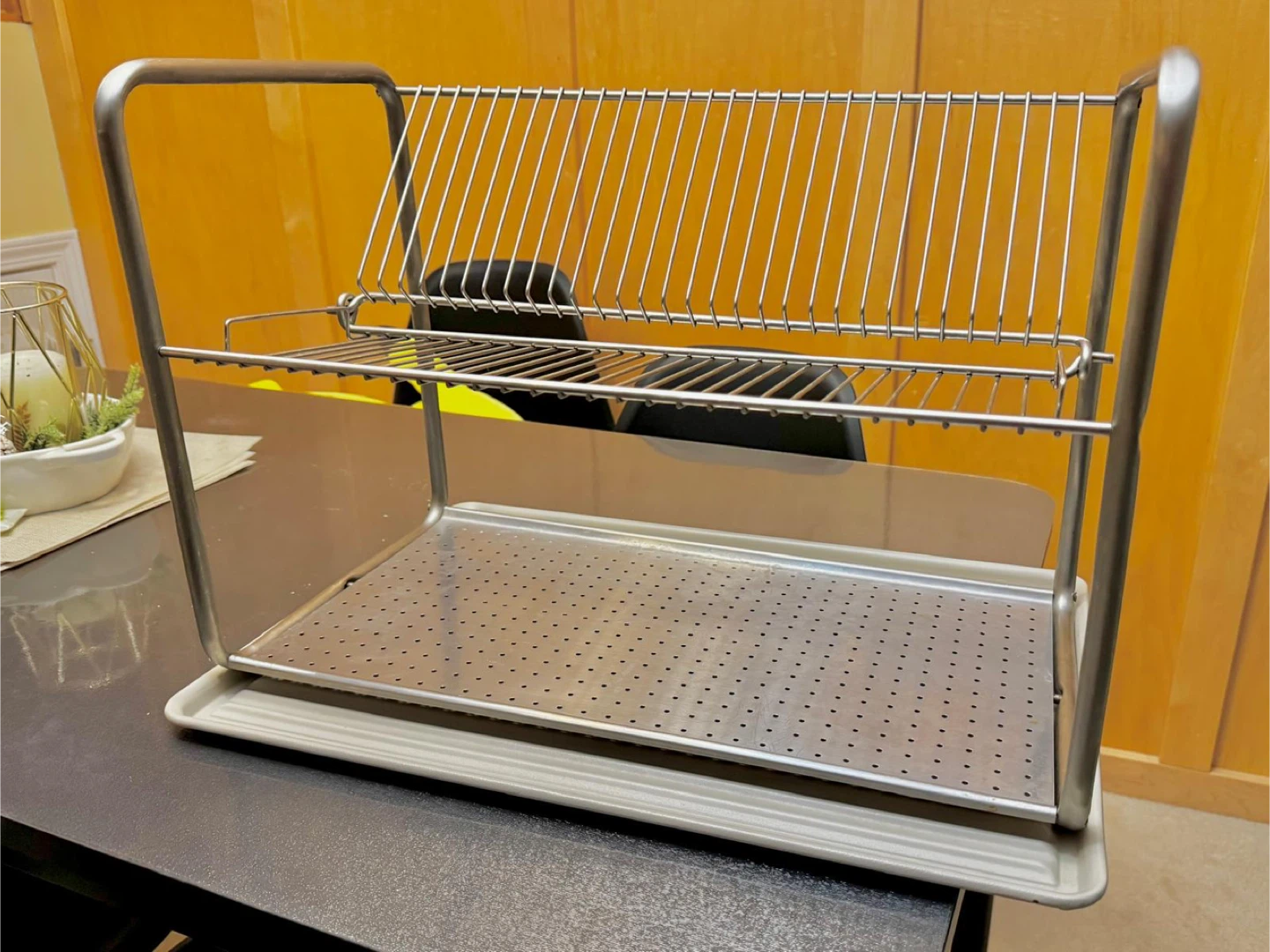 Ikea Stainless Steel Dish Rack and Metal Tray - photo 2