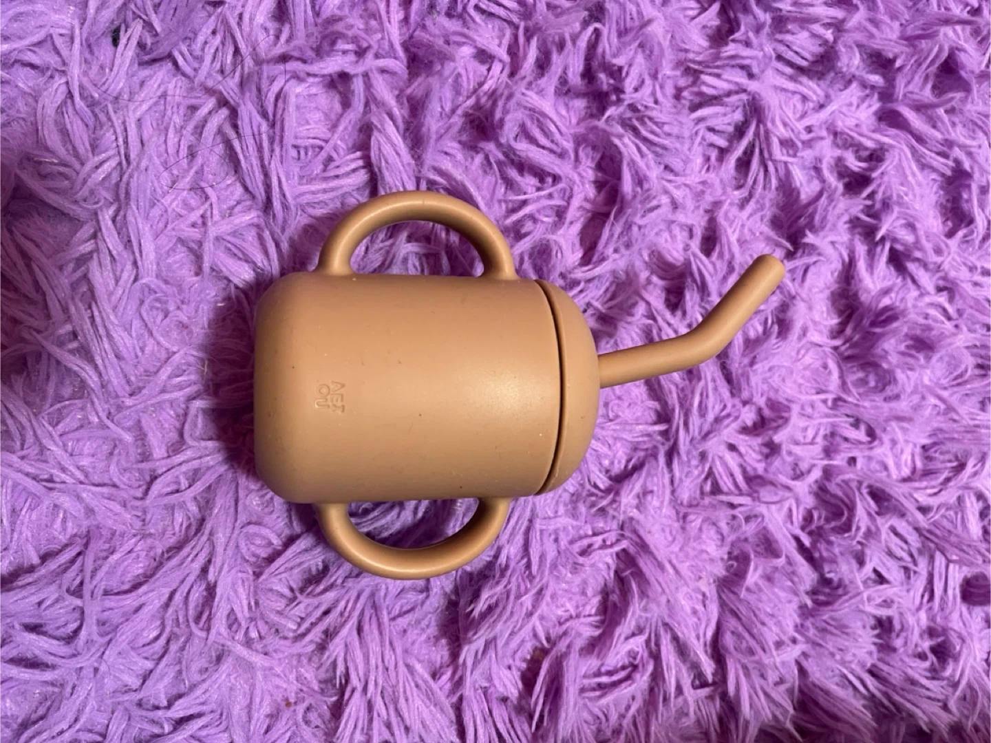 Aeiou Sippy Cup with Straw - Oat Milk - photo 3