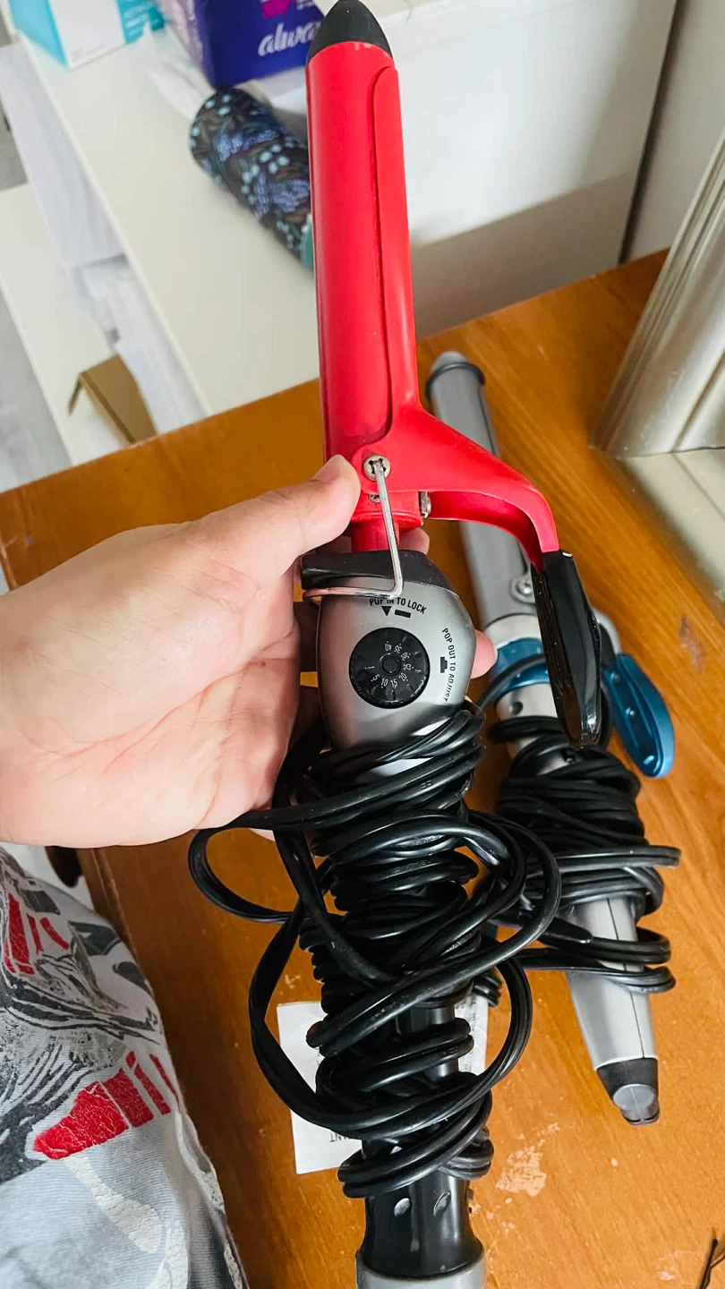 2 Hair Curlers - Red & Silver - photo 2