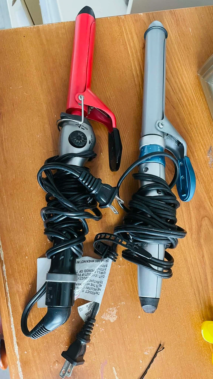 2 Hair Curlers - Red & Silver - photo 3