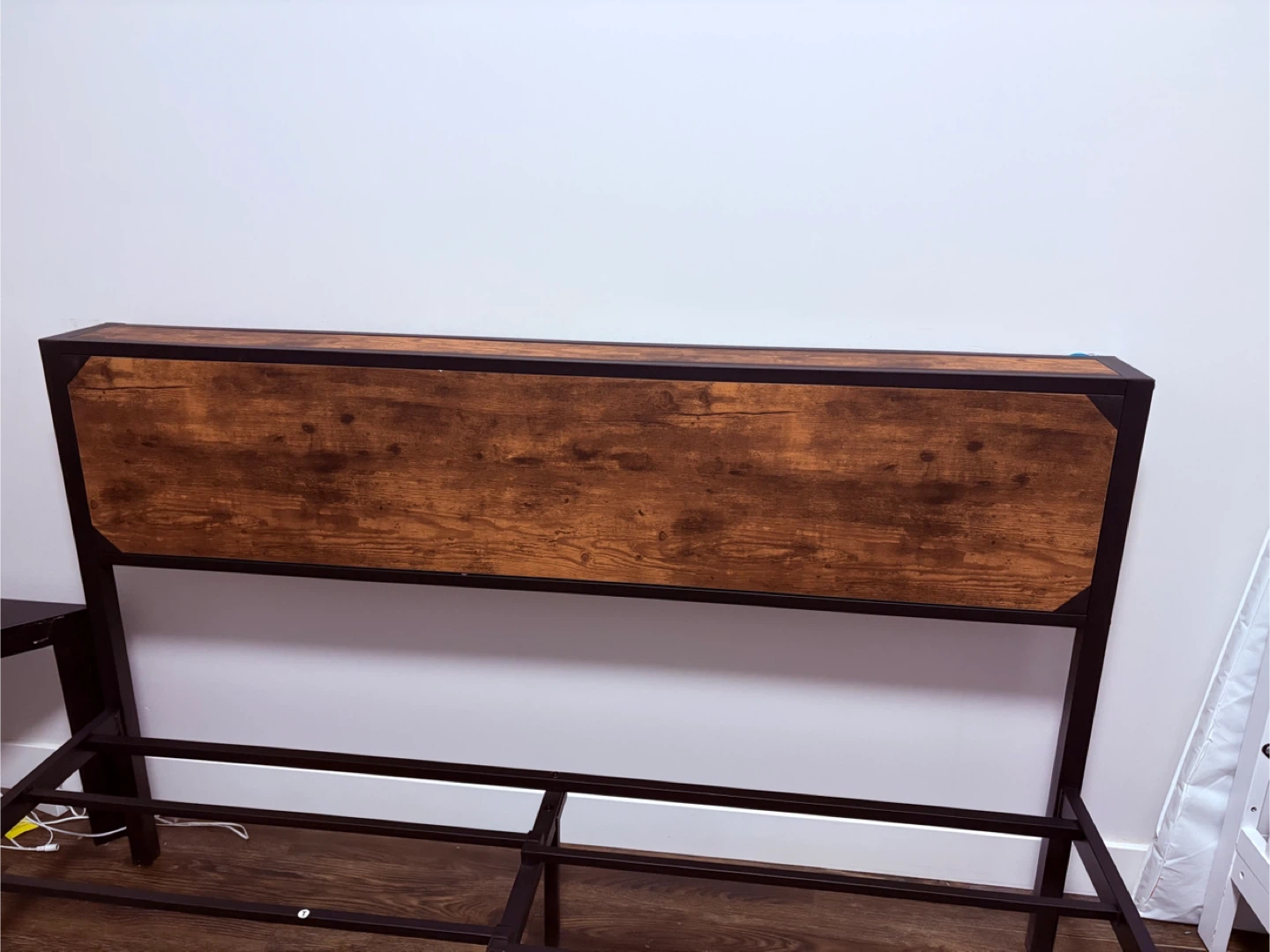 Queen Bed Frame with Wood Headboard - photo 4