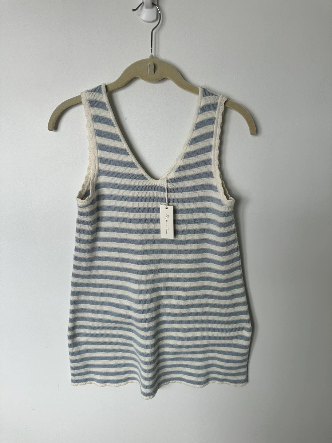 Rylee + Cru Striped Knit Tank Top - Size 10