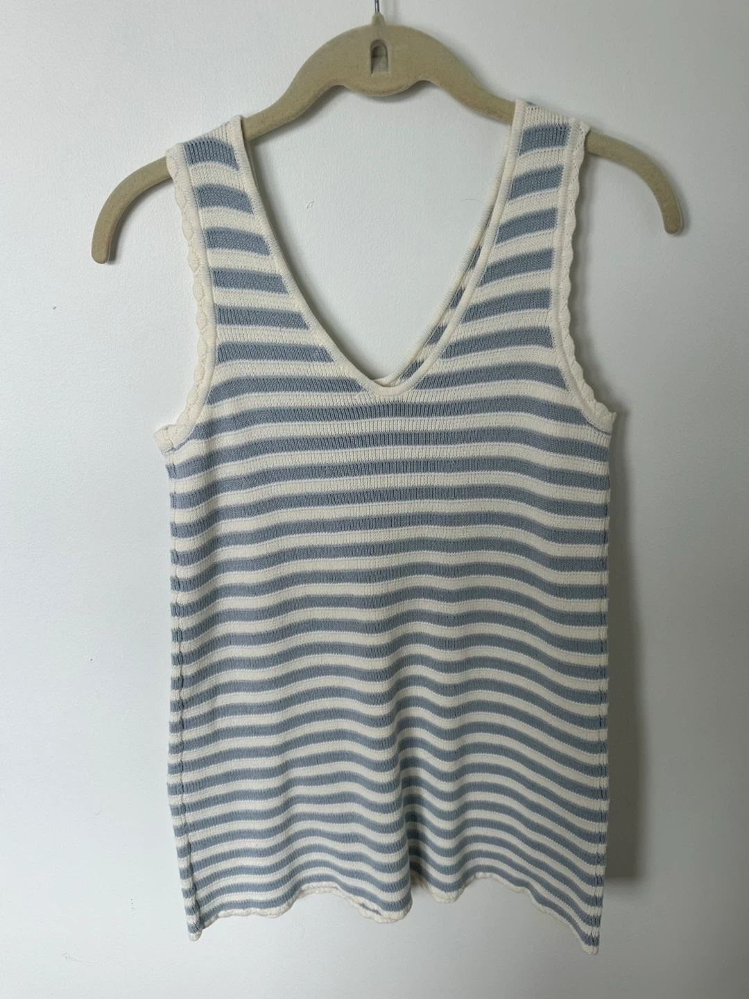 Rylee + Cru Striped Knit Tank Top - Size 10 - photo 4