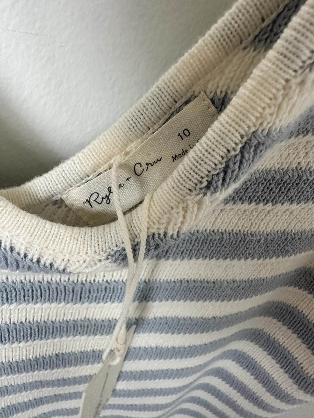 Rylee + Cru Striped Knit Tank Top - Size 10 - photo 3