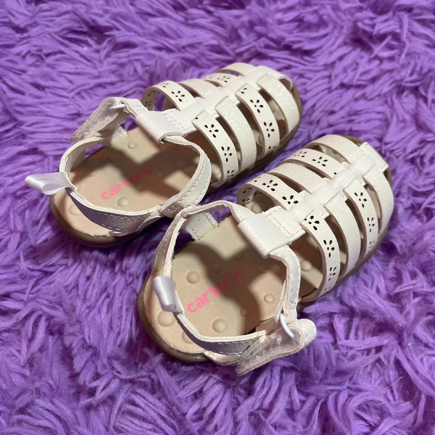 Carter's Baby Girls White Gladiator Sandals