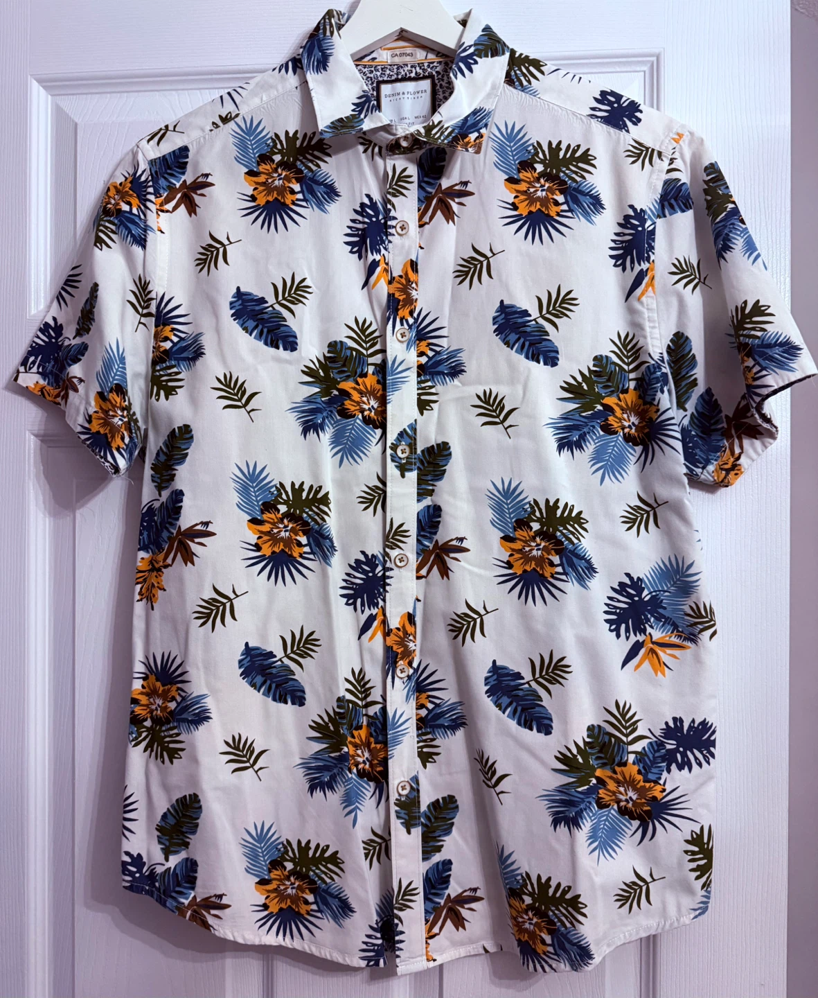 Denim & Flower Ricky Singh Hawaiian Shirt Size L